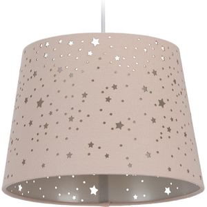 Relaxdays hanglamp sterren - kinderhanglamp - E27 fitting - plafondlamp kinderkamer - roze