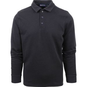 Suitable Rugby Jink Polo Donkerblauw - Maat XXL - Heren - Longsleeve polo