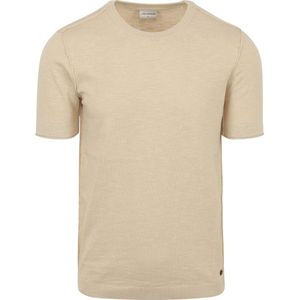 No Excess - Knitted T-Shirt Ecru - Heren - Maat 3XL - Regular-fit