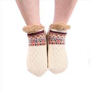 Antislip warme wintersokken - S - maat 35-39 - 24 cm - Verdikt en warm - Herfst- en winterslaapsokken - Losse sokken - Warme sokken voor thuis - Sneeuwsokken - Slaapsokken - Herfst- en winterbenodigdheden - Geschikt voor mannen en vrouwen