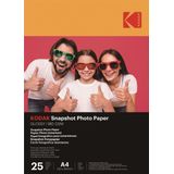 KODAK - SnapShot - Fotopapier - Wit - 25 Vellen - A4 - 180 gsm - Glanzend