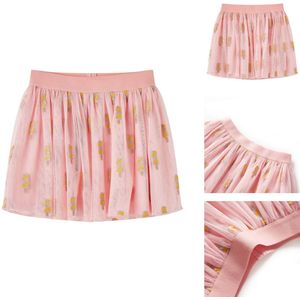 vidaXL Kinderrokje - Kinderrokjes - Kinderkleding - Kinderkled - Kinderrokje met tule 116 lichtroze