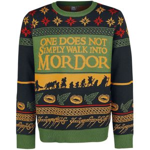The Lord Of The Rings Walk Into Mordor Heren Christmas jumper - meerkleurig - XXL