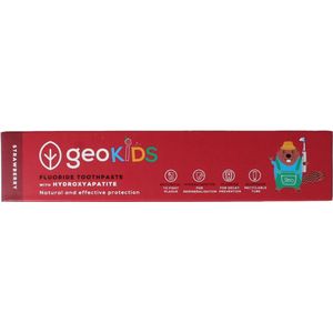 Georganics - Kindertandpasta - Aardbei - 1350 ppm - 100% Natuurlijk