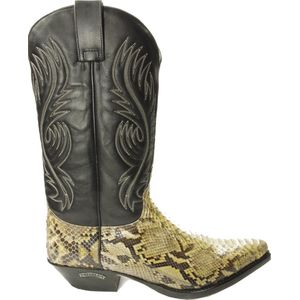 Sendra Boots 2605 Pico Ecru Heren Cowboy Western Laarzen Spitse Neus Lederen Zool Schuine Hak Handgemaakt Echt Leer Maat 42