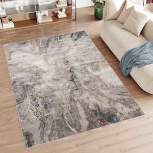 Tapiso Feyruz Vloerkleed Grijs Bruin Modern Slaapkamer Woonkamer Tapijt Maat- 200x300