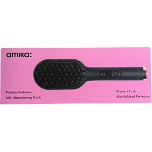 Amika polished perfection mini straightening brush - stijlborstel- fohnborstel