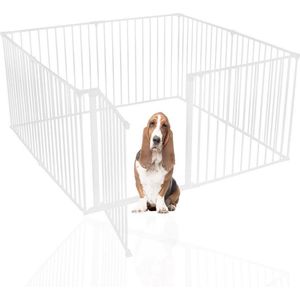 Bettacare Huisdierenren Assortiment, Wit 144cm x 144cm (10 opties beschikbaar), Hondenren voor Huisdieren Honden en Puppy's, Hondenren geschikt voor binnen- en buitengebruik, Puppyren, Eenvoudige Installatie