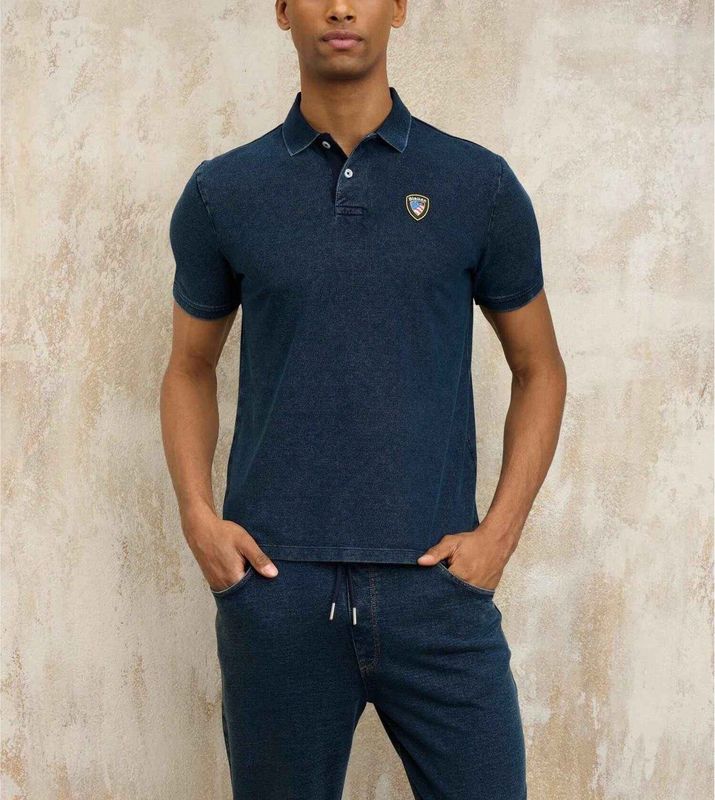 Blauervoor - 25SBLUT02315 - Poloshirt - Blauw - Katoen - Korte Mouwen