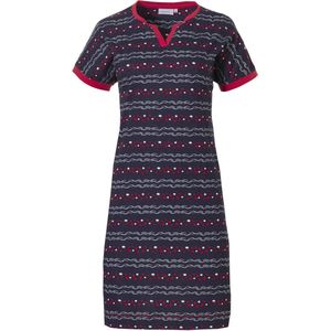 Blauw nachthemd stippen en golven