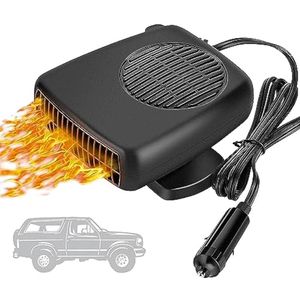 12V autoverwarming en Geschikt voorruitontdooier - 3-in-1 ventilator, snelle verwarming, koeling en luchtreiniging voor alle voertuigen