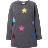 Angel of Style Angel of Style - Dames - Sweatshirt oversized ster van pailletten - Antraciet - Maat 42