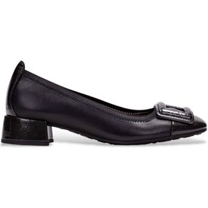 Hispanitas - Ballerina's - Zwart - Leren Schoenen - Met Decoratieve Details