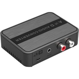 DIGI-ANALOG naar ANALOG-DIGI audio-converter Toslink/SPDIF naar RCA/jack 3,5 mm met richtingsschakelaar