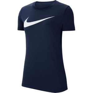 Nike Nike Park20 Dry Sportshirt - Maat L  - Vrouwen - navy - wit