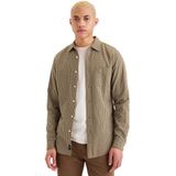 Dockers Original Slim Overhemd Met Lange Mouwen Bruin L Man