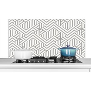 Spatwand - Achterwand keuken - Keuken - Design - Lijn - Geometrie - 120x60 cm