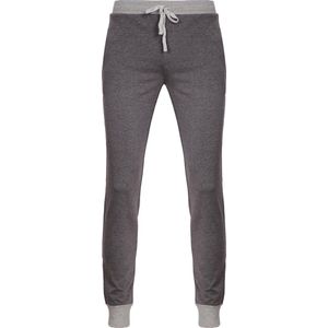 La-V pyjamabroek van sweatsof voor heren donkergrijs S