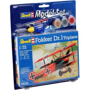 1:72 Revell 64116 Fokker DR Triplane Model.plane - Model Set Plastic Modelbouwpakket