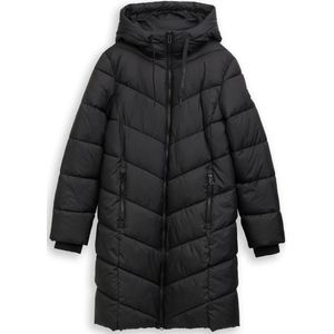 TOM TAILOR - Gewatteerde Jas - Zwart - Wintermantel