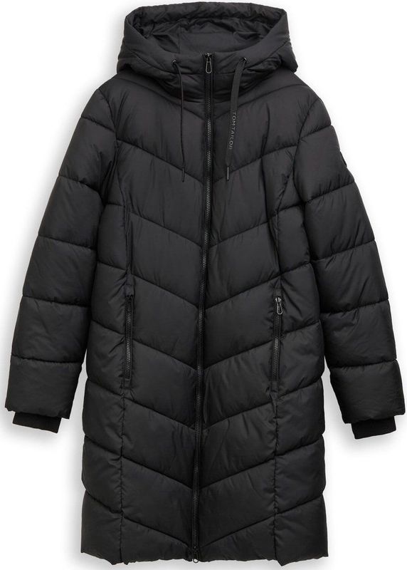 TOM TAILOR - Gewatteerde Jas - Zwart - Wintermantel