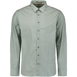 Print stretch overhemd