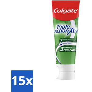 Colgate Tandpasta Triple Action Extra Fresh 75 ml - Bulkverpakking - 15 stuks