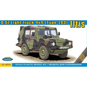 1:35 ACE 35101 Volkswagen Iltis 0,5t Light truck 4x4 - Type 183 Plastic Modelbouwpakket