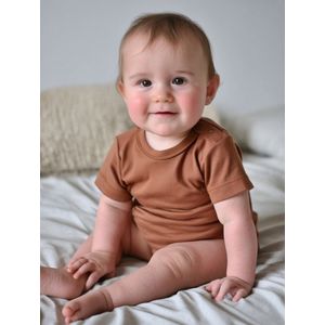 Wollen Romper korte mouw – Merinowol - Argan Oil 80