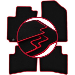 CARLUX-RED automatten voor: Kia Rio III UB hatchback (2011-2017)