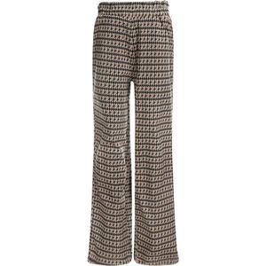 No Way Monday-Girls Trousers wide leg-Beige - Maat 98