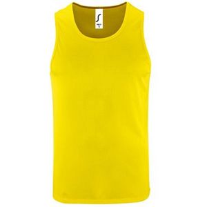 SOLS - Performance Tanktop - Neon Geel - Heren