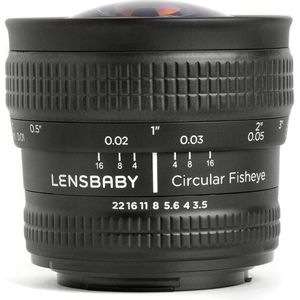 Lensbaby - Fisheye Optic - Fisheye-objectief - 5,8 mm - f/3.5 - Micro Four Thirds - Zwart