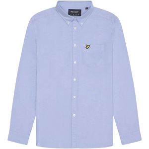Lyle & Scott - Overhemd - Blauw - Katoen - Effen Oxford