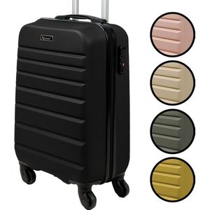 Luccetti - Handbagage trolley - Handbagage koffer - Reiskoffer - 35 L - 54 x 34 x 20 cm - Zwart