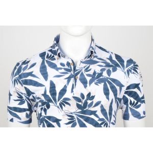 Eden Valley polo bloem blauw