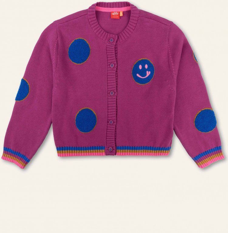 Oilily - Vairy cardigan - Paars - 92/2T