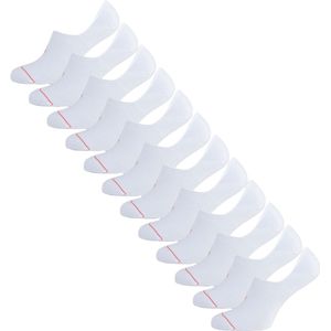 Undiemeister Lage Sokken - 2-pack - Chalk White (Wit) - Onzichtbare Sokken Handgemaakt - Zijdezacht - Mellowood Tencel - Extra Stevig - Footies - Maat 47-49
