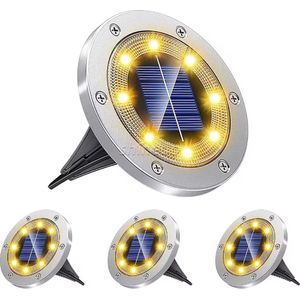Cozy Fire - Solar Tuinlamp 12.5CM - Set van 4 stuks - Tuinverlichting op zonne-energie – Tuinfakkel - Tuinlantaarn