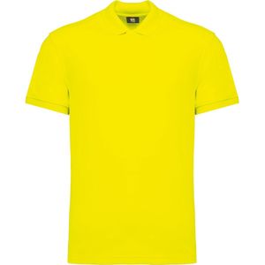 WK. Designed To Work Duurzame uniseks polo katoen/polyester WK208 - Fluorescent Yellow - 5XL