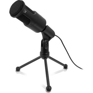 Ewent EW3552 Multimedia microfoon met noise cancelling - Plug & Play - Bedraad - Zwart