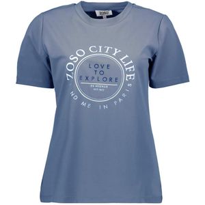 Zoso T-shirt Selma 254 0015 Blue Dames Maat - L