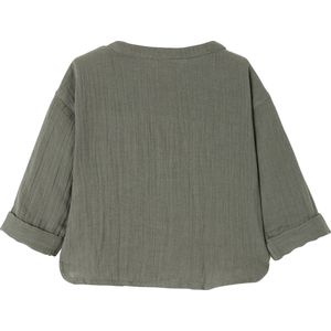 Vertbaudet overhemd met maokraag voor jongens van katoengaas