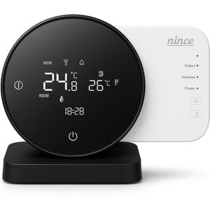 Nince Thermostaat CV ketel - Slimme Thermostaat Voor CV - Digitaal - Handmatig Programmeerbaar - Incl RF module