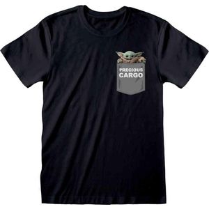 Star Wars : Mandalorian, The - Precious Cargo Pocket Unisex T-Shirt Zwart