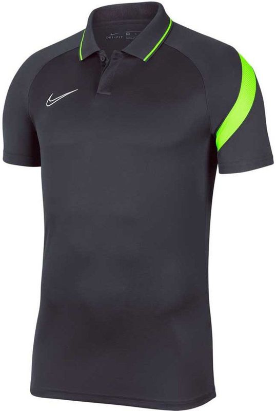 Nike Academy 20 Pro Dri-fit Korte Mouw Poloshirt Grijs XL Man