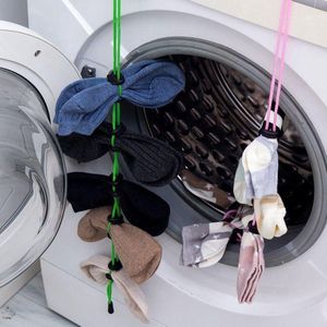 Doodadeals® - Sokken Organizer Wasmachine – Kousen – Sokkenclips – Voor 9 Paar Sokken – Wit Koord
