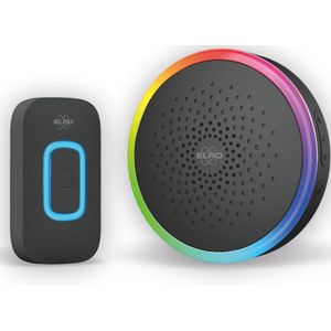 ELRO DB5000 - Draadloze Deurbel Set - Multi Colour LED - Ontvanger op Batterij - 300M Bereik - IP44 Waterdicht - 61 Melodieën