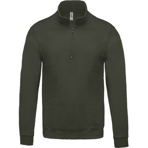 Kariban Sweater met ritskraag K478 - Dark Khaki