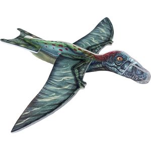 Johntoy - Dinosaurus - Vliegtuig - Foam - DIY - Flying Dinos - 4 Stuks - 4 Soorten - Vliegende Dinosaurus - 22 cm x 6,5 cm - Spelen - Vliegen - Buiten Speelgoed - Kinderen - Cadeau - Schoencadeau